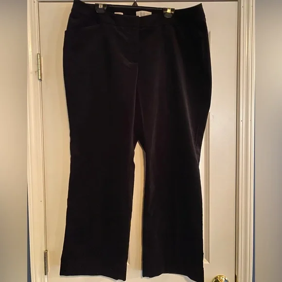 Talbots Velvet Dress Pants, size 18W - Picture 2 of 8